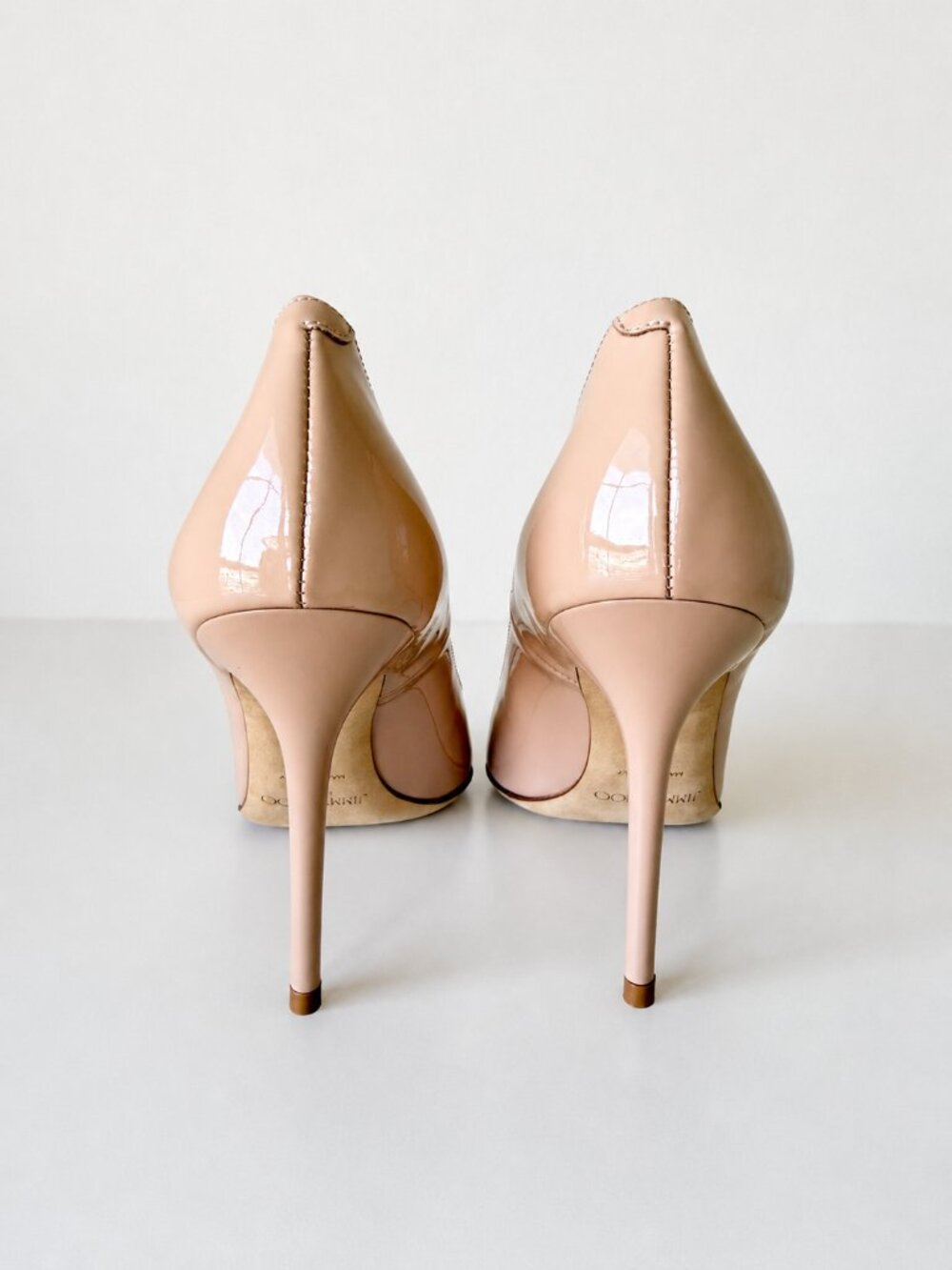 NIB Jimmy Choo Women's Abel Patent Leather Pointy Toe Pumps Powder Pink Size 36 - Picture 7 of 10